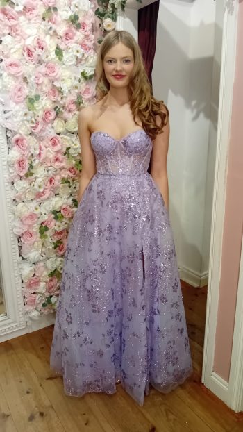 Lilac Corset Gown